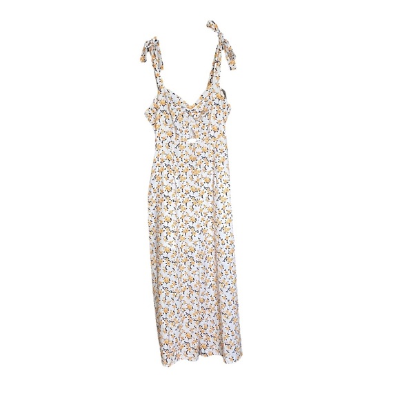 Sugar Lips Sunday Floral Cut Out Jumpsuit Cropped Wide Leg Romper Medium - Picture 3 of 5